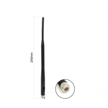 Antena de goma negra omni 5.8G 5dB que dobla la antena del enrutador del conector macho de SMA